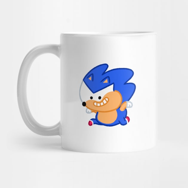 Sonic the Hedgehog by drawnbyhanna